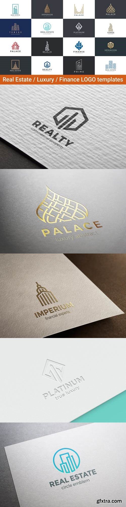 Real Estate Luxury Finance Logos