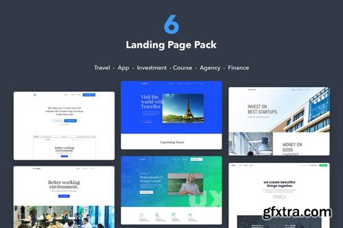 6 Landing Page Pack