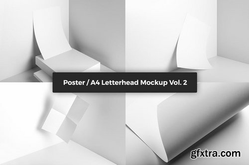 Poster  A4 Letterhead Mockup Vol 2