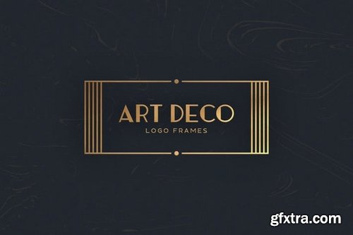 7 Art Deco Logo Frames