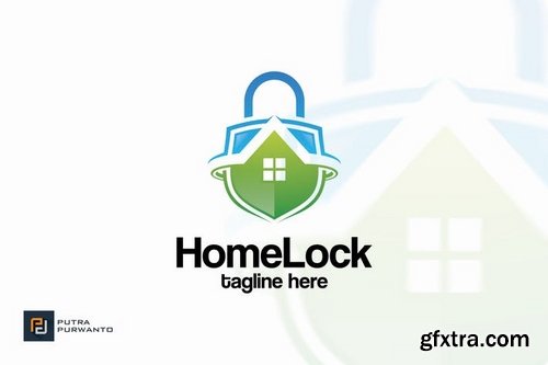 Home Lock - Logo Template