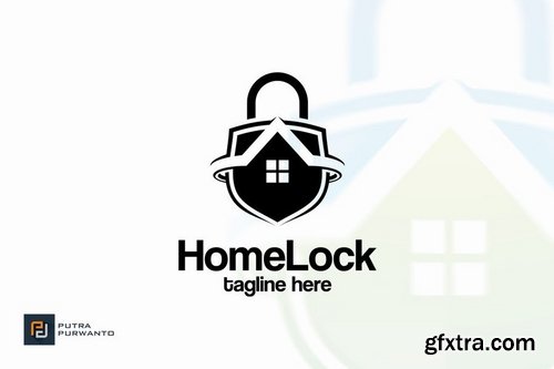 Home Lock - Logo Template