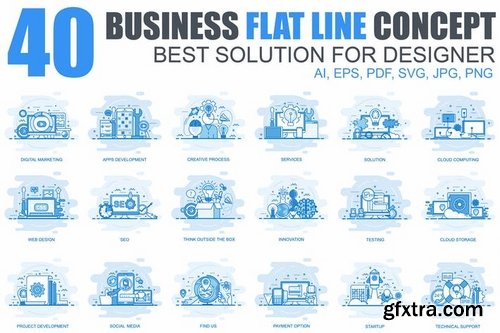 Flat Line Color Concepts