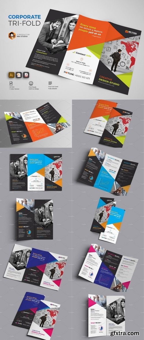 CM - Corporate Tri Fold Brochure 1800473