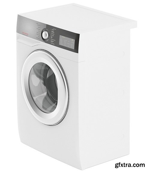 Washing Machine 01 3d Model