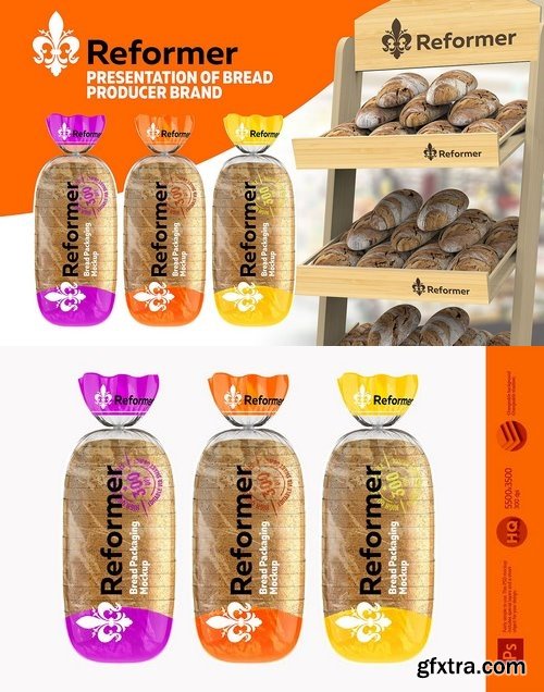 CM - Bread package / 2 Mock-Ups files 1787741