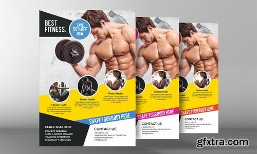 CM - Fitness Trainer Flyer Template 2177474