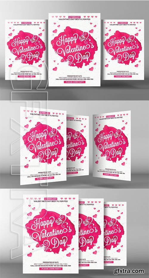 CreativeMarket - Valentines Day Flyer 2196894