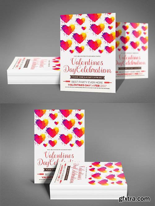 CreativeMarket - Valentines Flyer Template 2196783