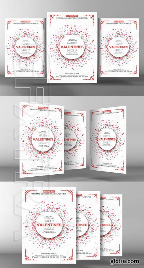 CreativeMarket - White Valentine Day Flyer 2196832