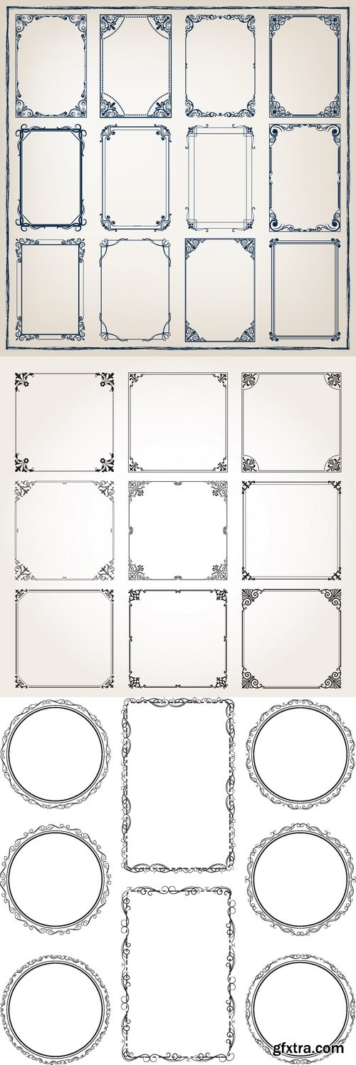 Vectors - Ornate Vintage Frames 54