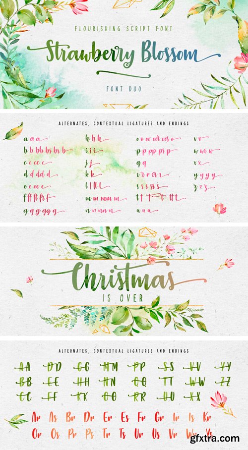 Strawberry Blossom Script Font