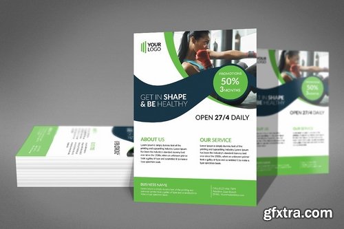 CM - Women Health & Gym Flyer Template 2183706