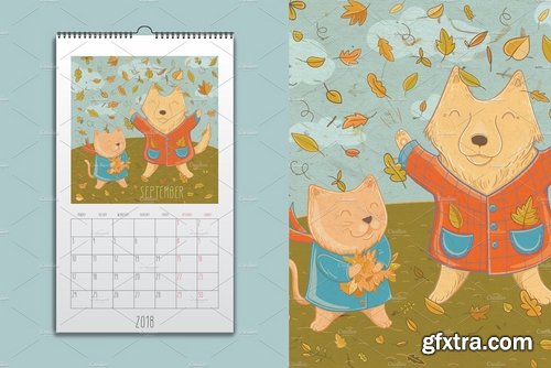 CM - Wall calendar 2018. Year of dog! 2175550