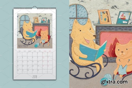 CM - Wall calendar 2018. Year of dog! 2175550