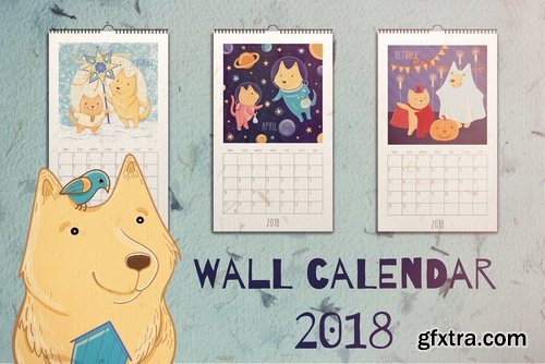 CM - Wall calendar 2018. Year of dog! 2175550