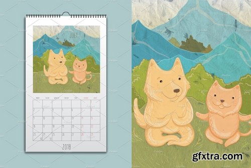 CM - Wall calendar 2018. Year of dog! 2175550