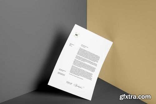 Poster  A4 Letterhead Mockup Vol 3