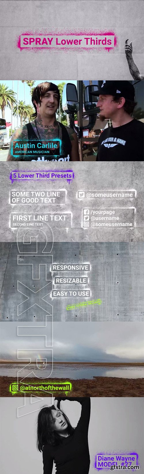 Spray Paint Lower Thirds Graffiti Titles - After Effects 53724