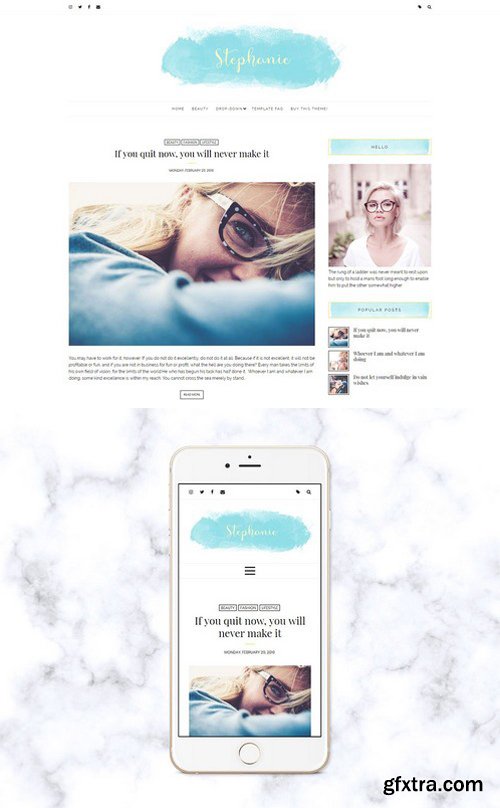 CM - Feminine Blogger Theme - Stephanie 2121914