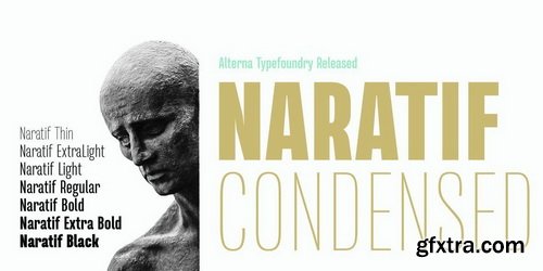 Naratif Condensed Font Family