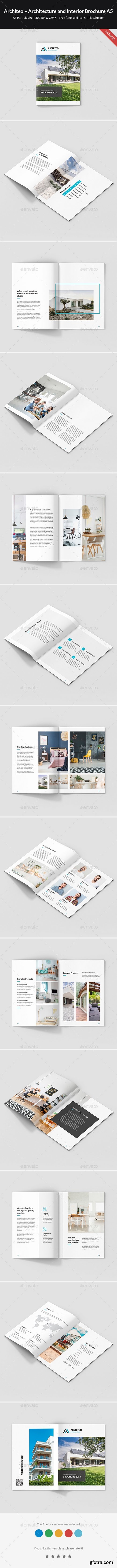 Graphicriver - Architeo – Architecture and Interior Brochure A5 21224392