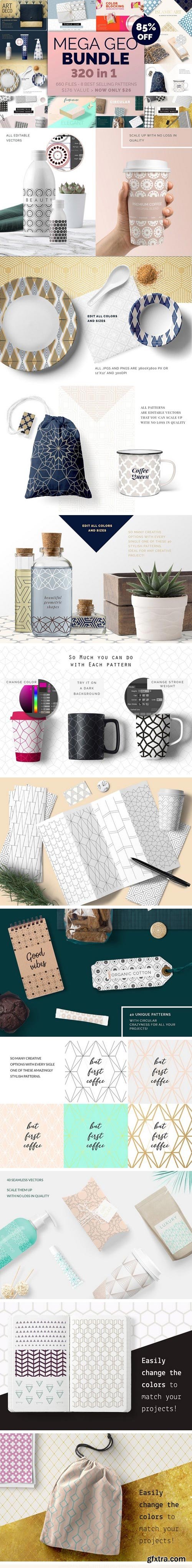 CM - Mega Geometric Patterns Bundle 2050400