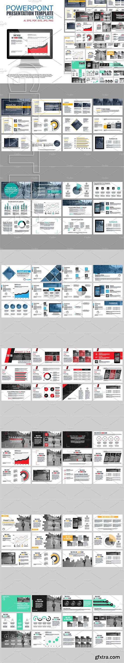 CreativeMarket - Powerpoint Presentation Templates 2197363