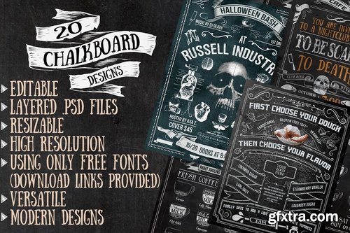 CM - 20 Editable Chalkboard Designs 2158312