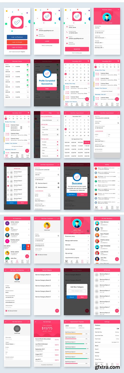 CM - Appointment Manager App UI Kit 2112077