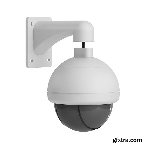 Round Security Camera 3D Model