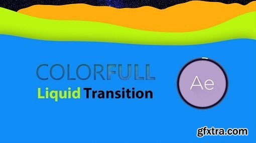 Motion Graphic | Colorful Liquid Transition in AE