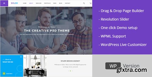 ThemeForest - Sylor v1.1 - Minimal Creative Agency WordPress Portfolio - 19053535