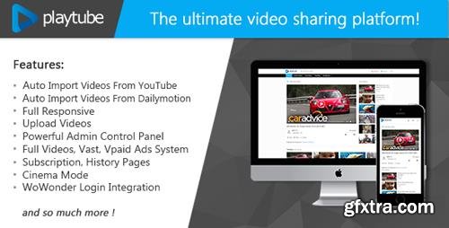 CodeCanyon - PlayTube v1.3 - The Ultimate PHP Video CMS & Video Sharing Platform - 20759294