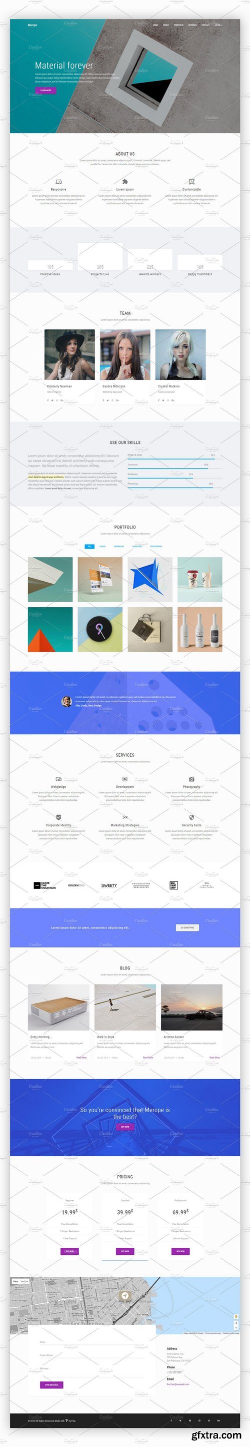 CM - Merope v1.1 - Material Design Template 768969