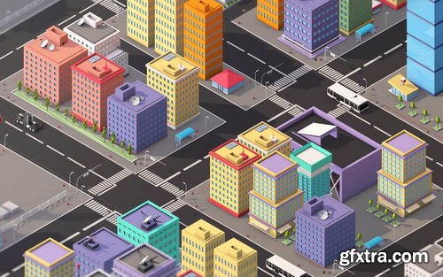 CgTrader - Ultimate Low Poly Megapolis City Pack