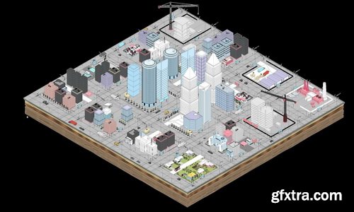 CgTrader - Ultimate Low Poly Megapolis City Pack