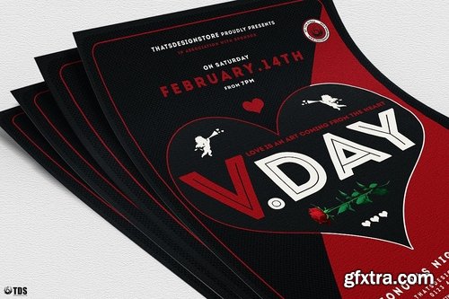 CM - Valentines Day Flyer Template V17 2186425