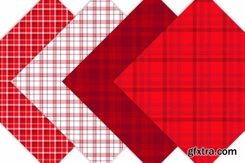 CM - Red Plaid Digital Paper 2187150