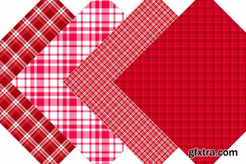 CM - Red Plaid Digital Paper 2187150