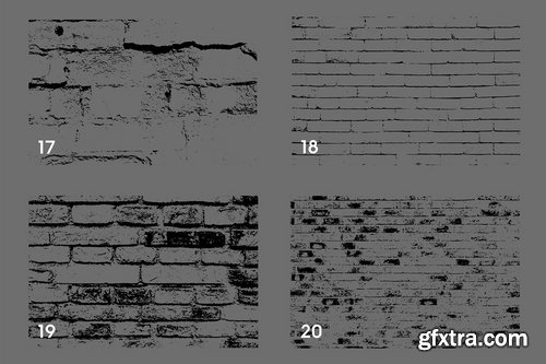 CM - 20 Bricks Wall Texture Overlays 1912487