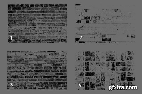 CM - 20 Bricks Wall Texture Overlays 1912487