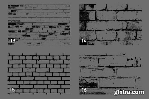 CM - 20 Bricks Wall Texture Overlays 1912487