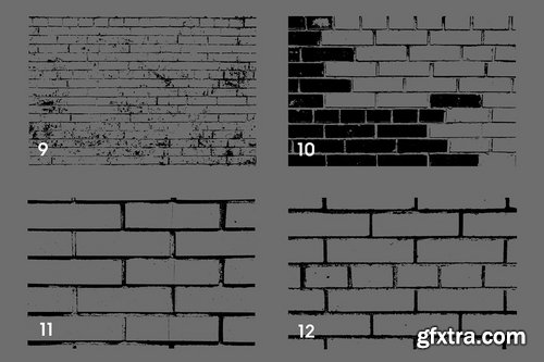 CM - 20 Bricks Wall Texture Overlays 1912487