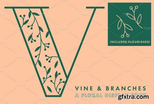 CM - Vine and Branches Font 1913660