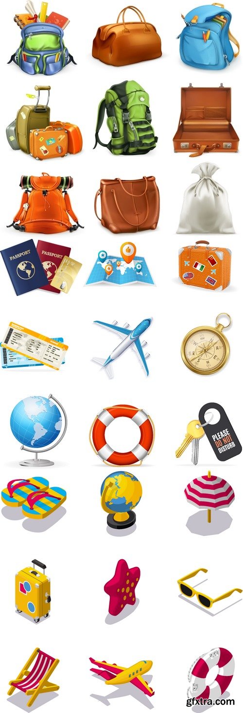 Vectors - Creative Travel Icons 4