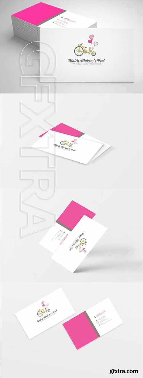 CreativeMarket - Match Makers Business Card Template 2198302