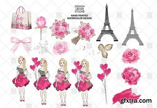 Lovely Paris Girl design