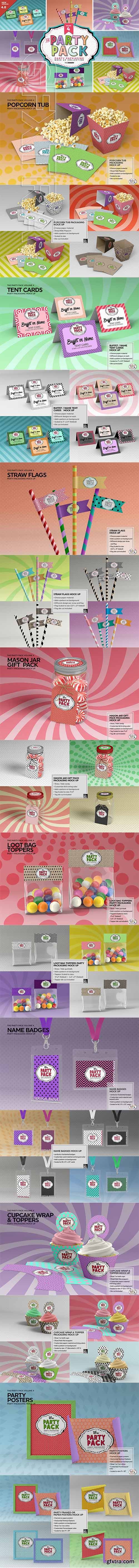 CreativeMarket - Vol.4 Party Packaging MockUps 2197373