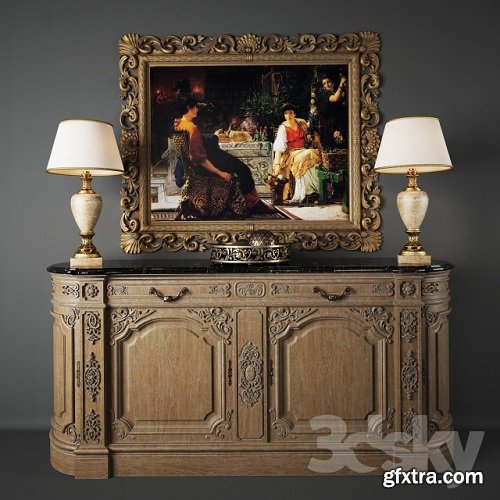 Provasi Sideboard 0674 + Decorative set